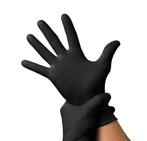 Одноразовые нитриловые перчатки, М, 100 штук