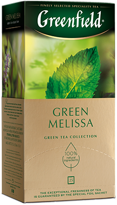 Чай Greenfield Green Melissa 25 пакетиков зеленый