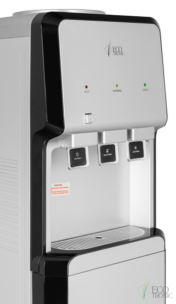 Кулер для воды Ecotronic V33-LCE silver-black