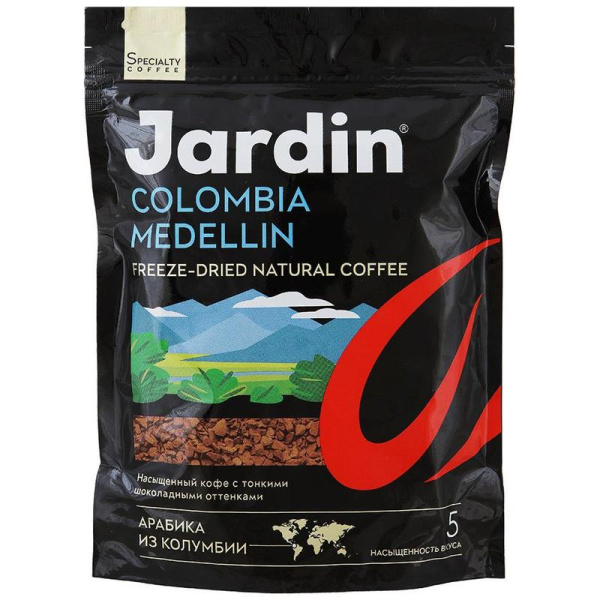 Растворимый кофе Jardin Colombia Medelling 150 гр. пакет
